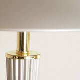 Pearl gray touch mushroom lamp