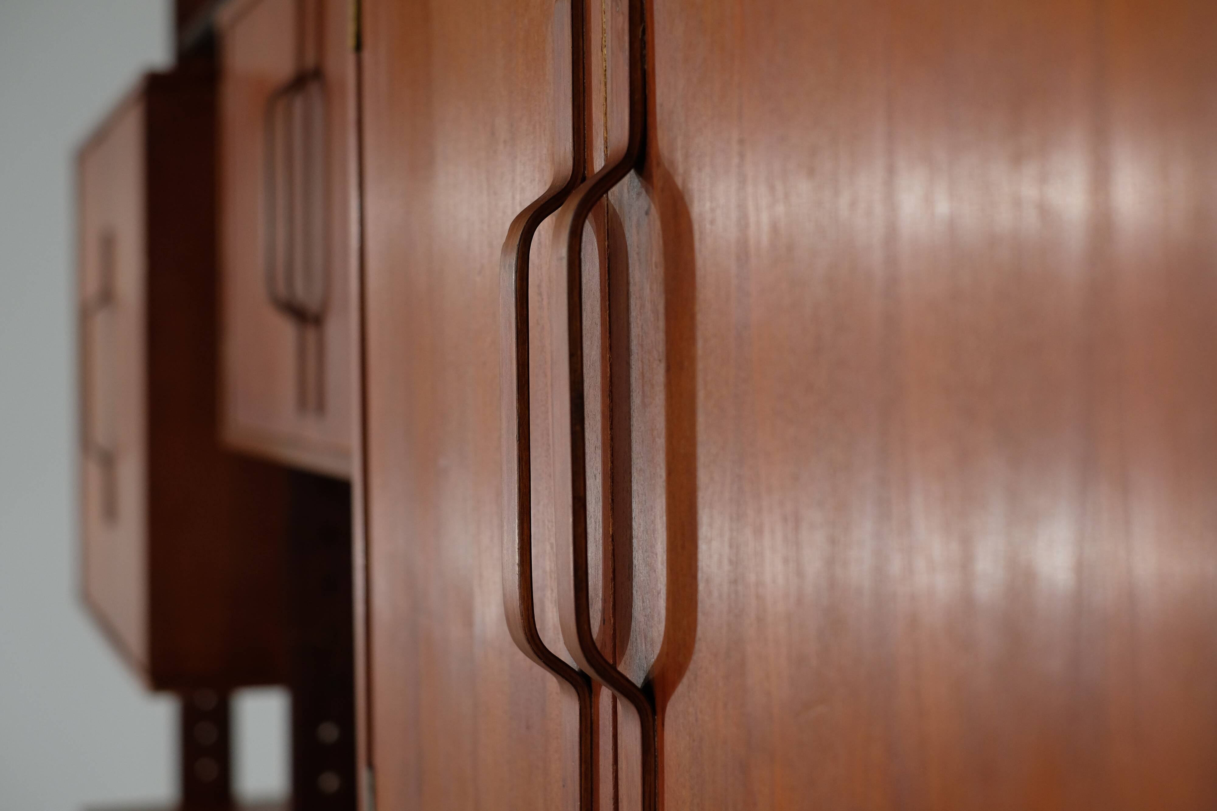 Italian teak wall unit - 1960s