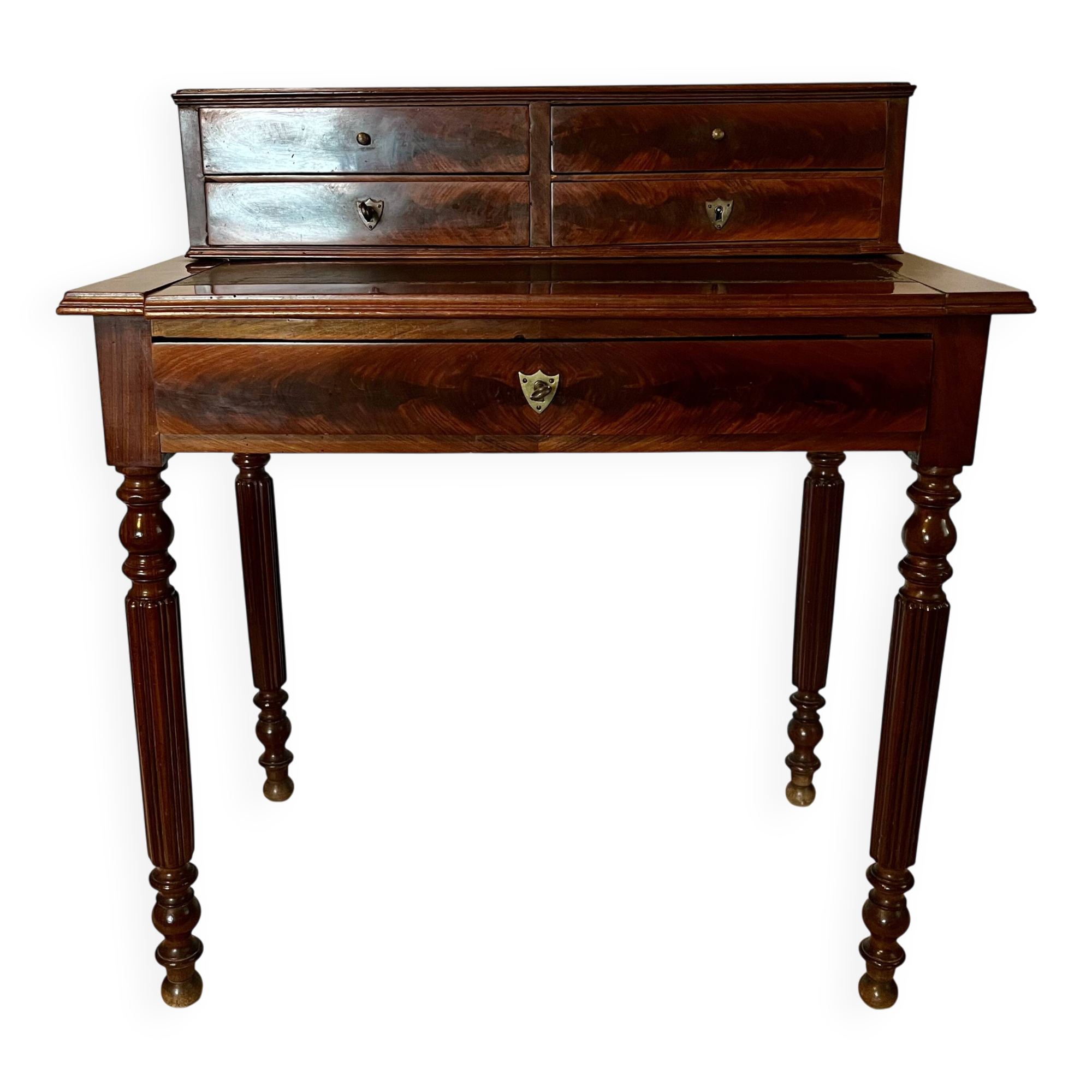 Bureau a gradins style louis philippe, acajou