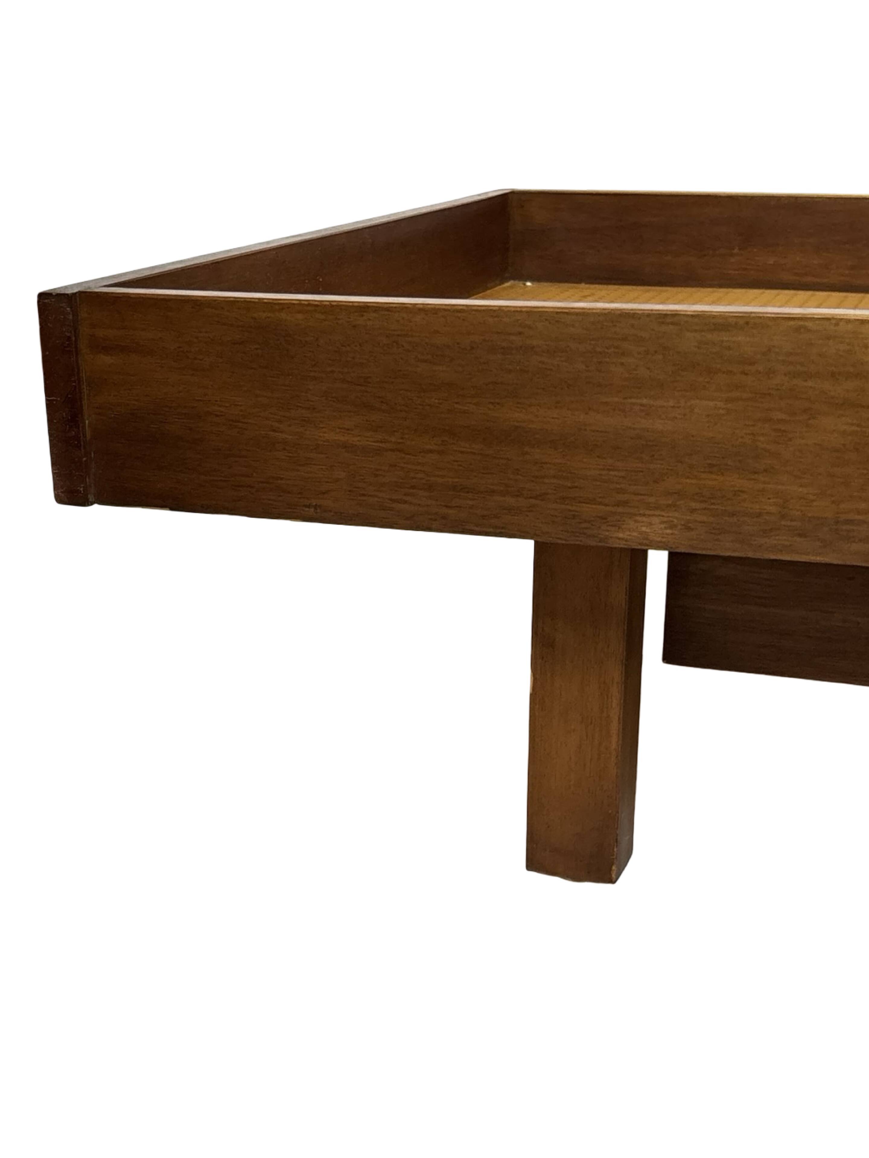 Vintage daybed with drawers 1960s in teak minimalist design