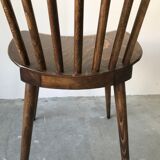 Suite of 6 chairs bistro Menuet by Baumann, circa 1970.