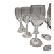 Lot 10 verres cristal d’Arques modèle Épi