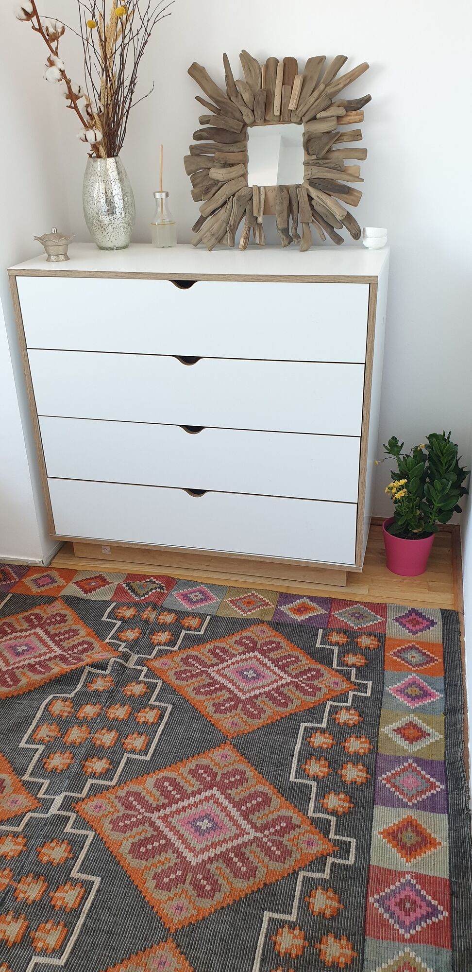Tapis roumain en laine 200x156cm