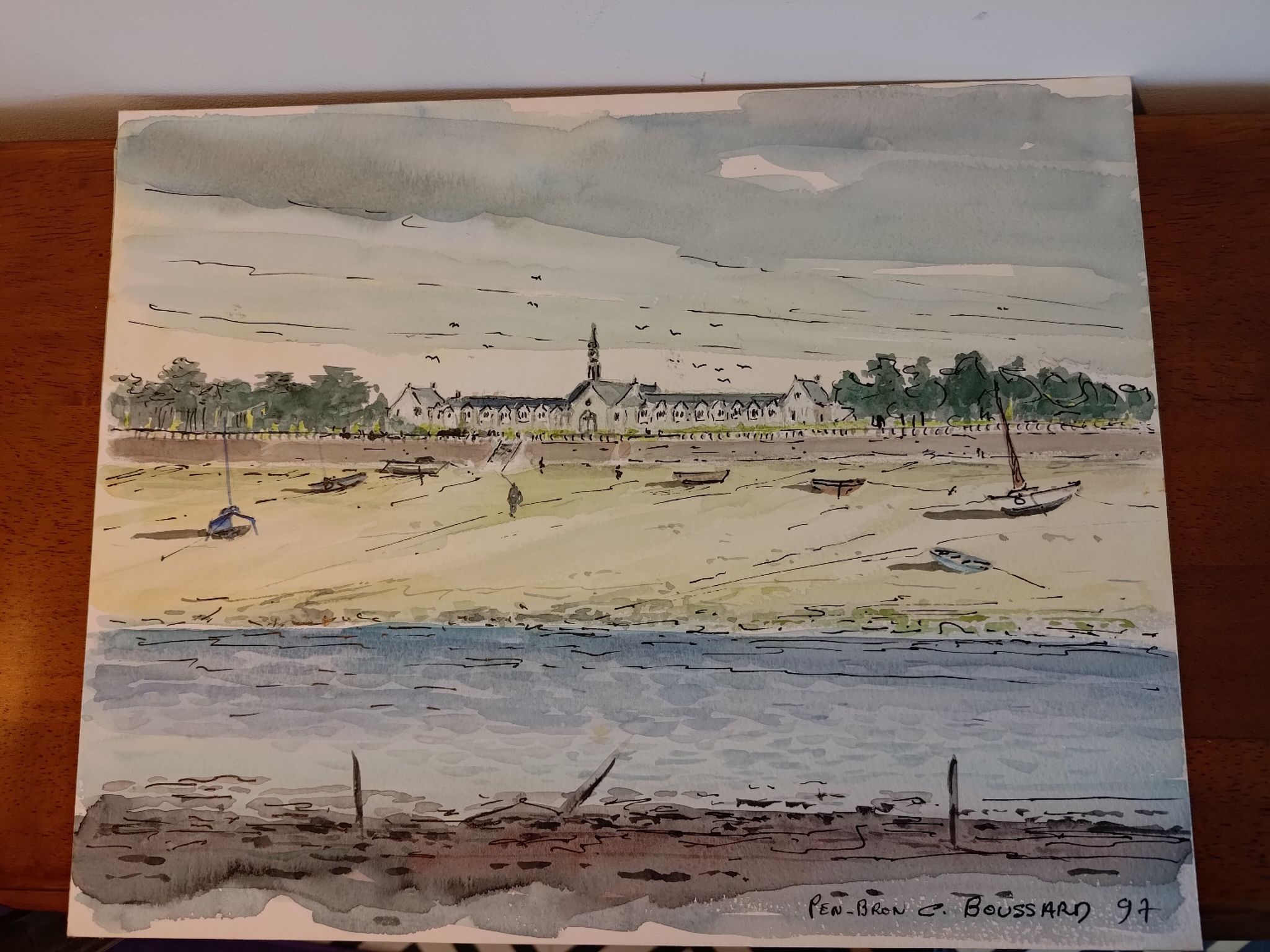 Aquarelle Pen Bron Bretagne