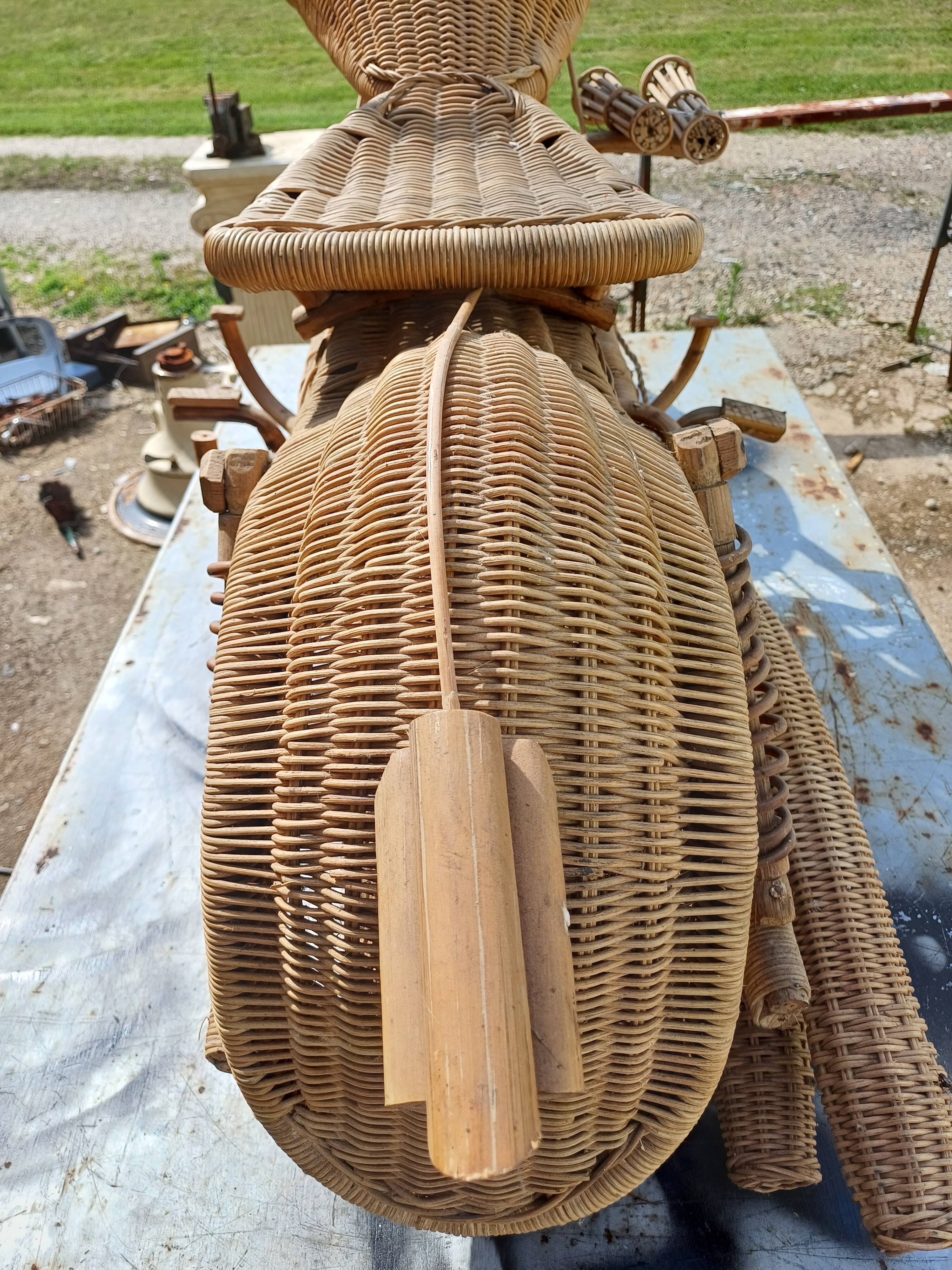 Harley Davidson Wicker Motorcycle by Tom Dixon