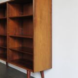 Poul Hundevad scandinavian rosewood bookcase, 1960s