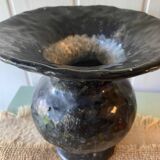 Ancien vase en terre cuite emaillée