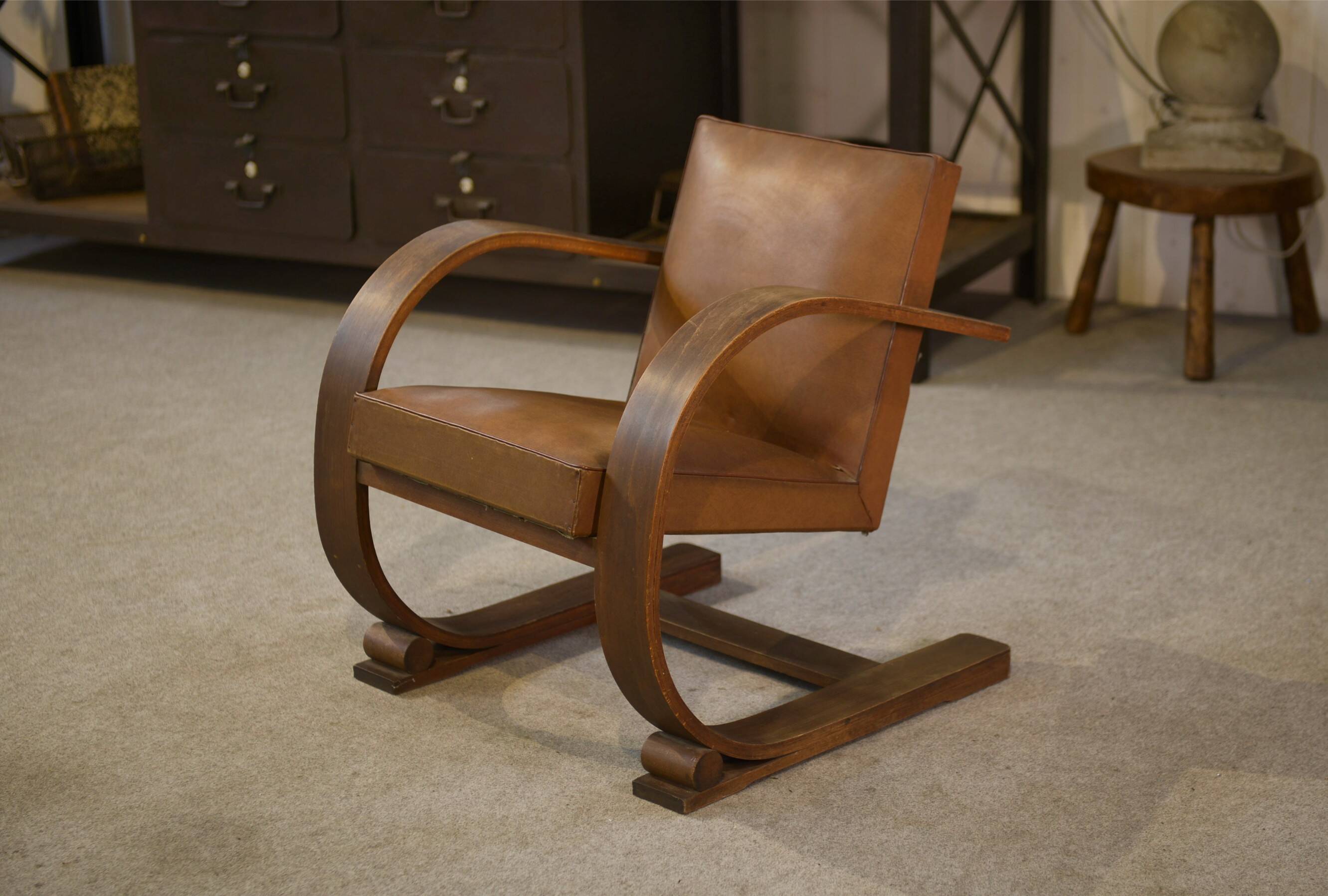 Armchair by Adrien Audoux and Frida Minet for Vibo Vesoul 1950s
