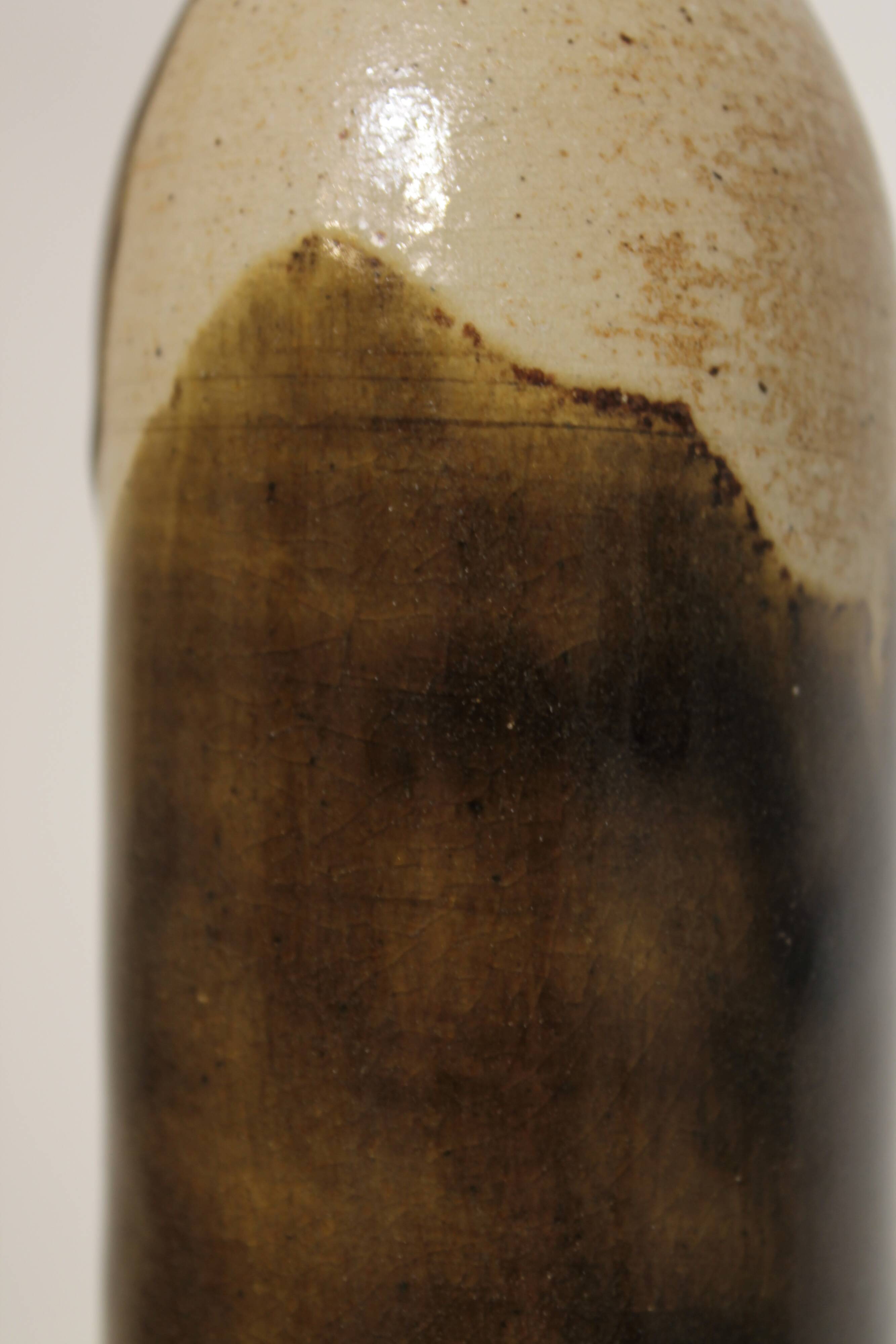 Large bottle vase by Roland Zobel, Les Cyclades, Anduze