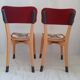 Pair of vintage kitchen chairs completely revamped