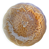 Gien primefleur brown slip plate