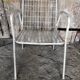 Ancien fauteuil emu rio metal blanc vintage