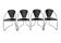 Vintage Arrben Linda dining chairs set of four 1980s design