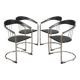Set of four chairs, Italian design, 1980s, production: Italy