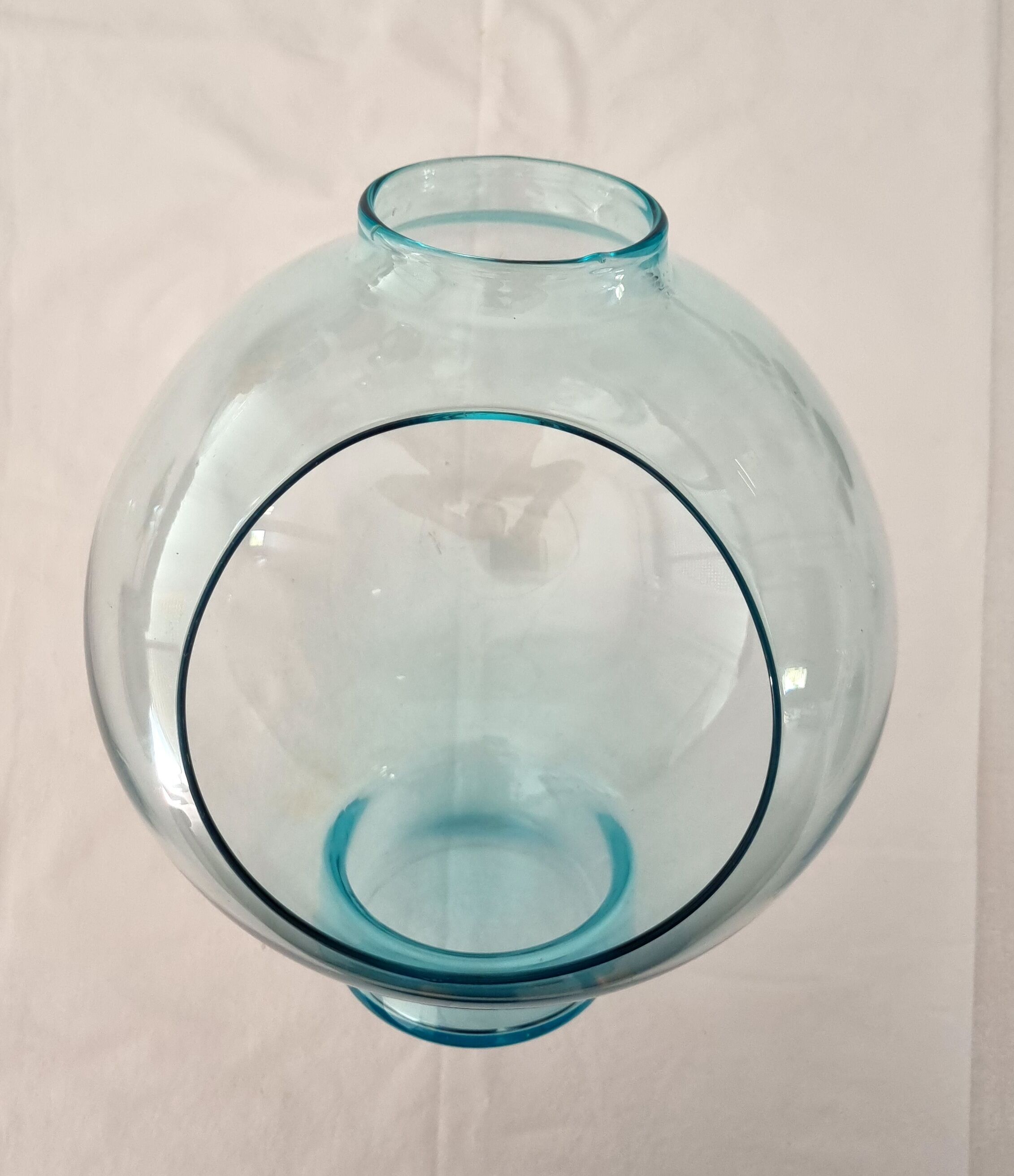 Vase hublot bleu