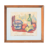 'el círculo artístico de sant lluc' - still life lithograph