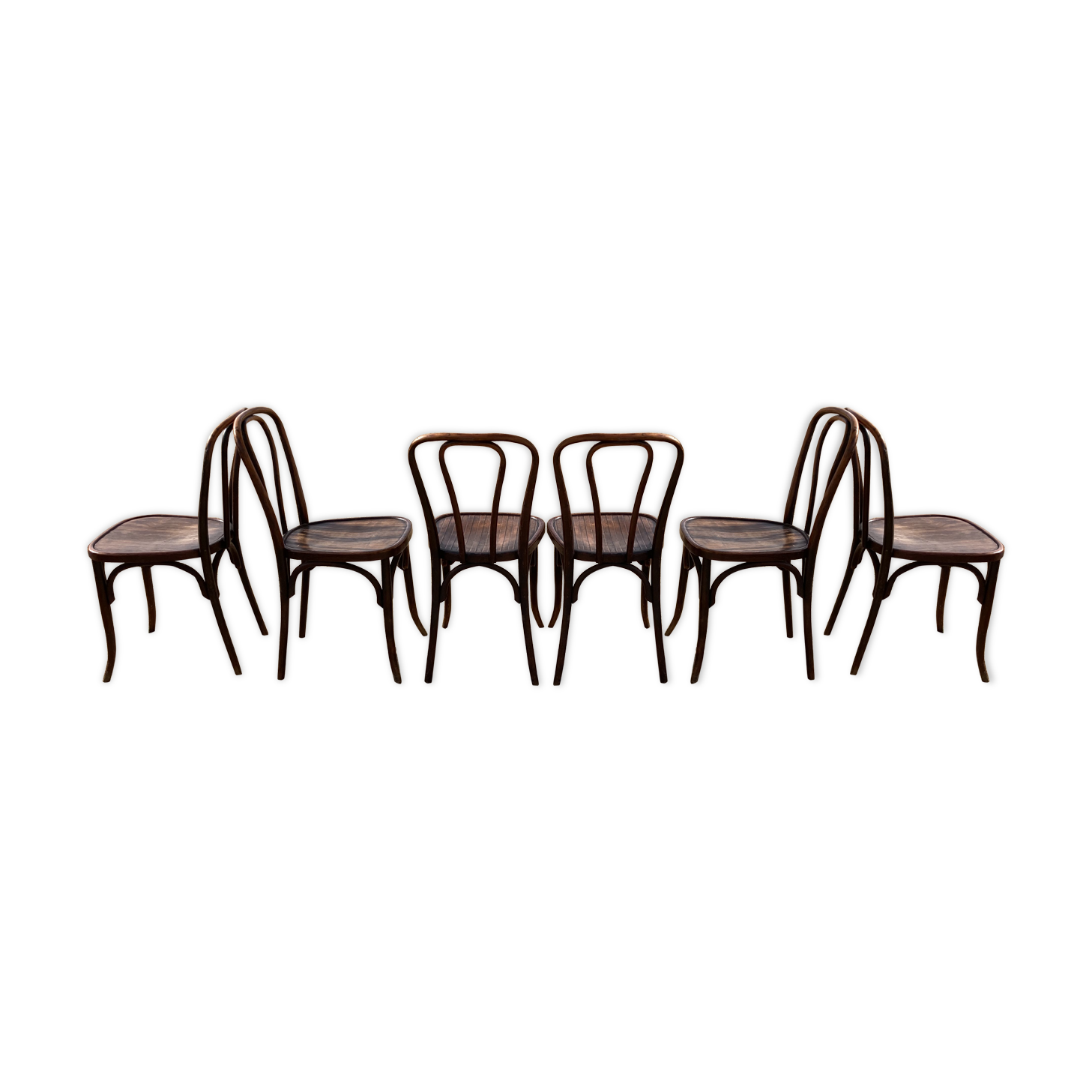 Set de 6 chaises bistrot japy frères