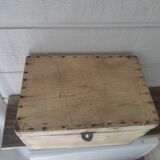 Wooden box aero-gummed chest storage deco