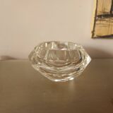 Cendrier en cristal taillé  à facettes vintage 70's