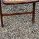 Set of 4 folding chairs wood and canning of the 70s