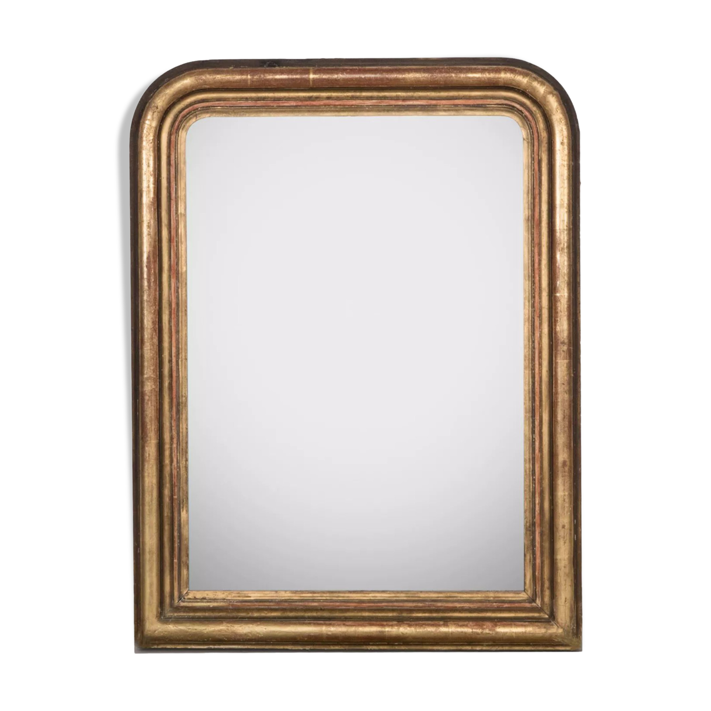 Louis Philippe mirror with foxed glass  19th 65x83cm