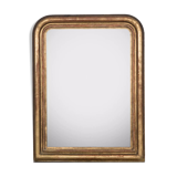 Louis Philippe mirror with foxed glass  19th 65x83cm