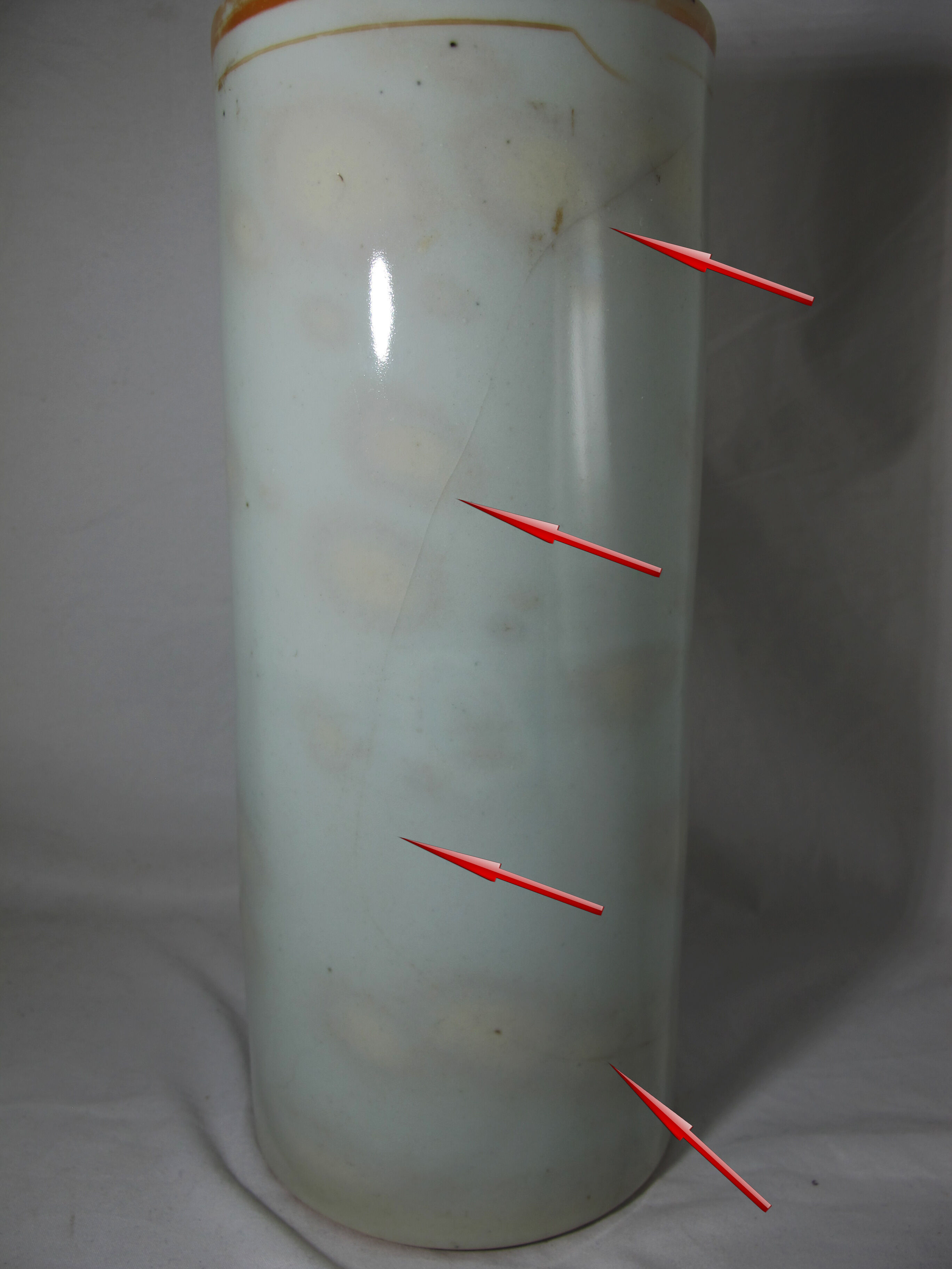 Ancient Chinese roll vase China early 20th century