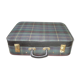 Vintage suitcase scottish fabric