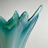 Vintage Murano Vase Grand Blue-Green, Italy, 1970s