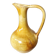 Handmade Ceramic Pitcher: 1970s LKC Pottery, Yellow Brown Glaze