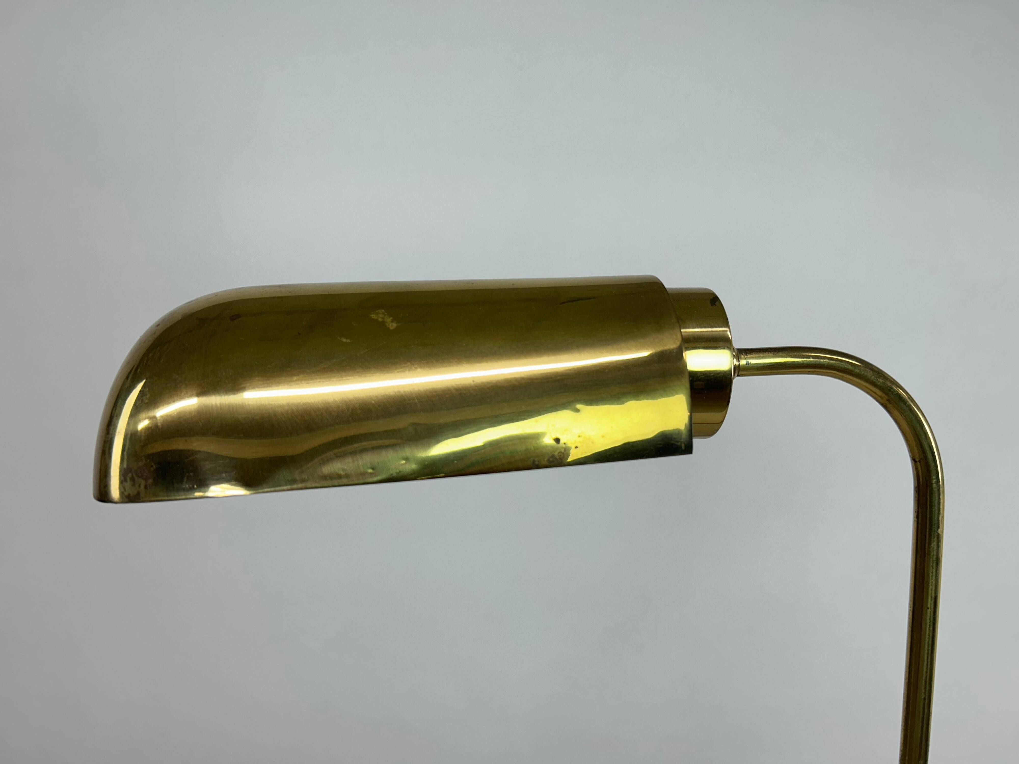 Mid-century brass floor lamp