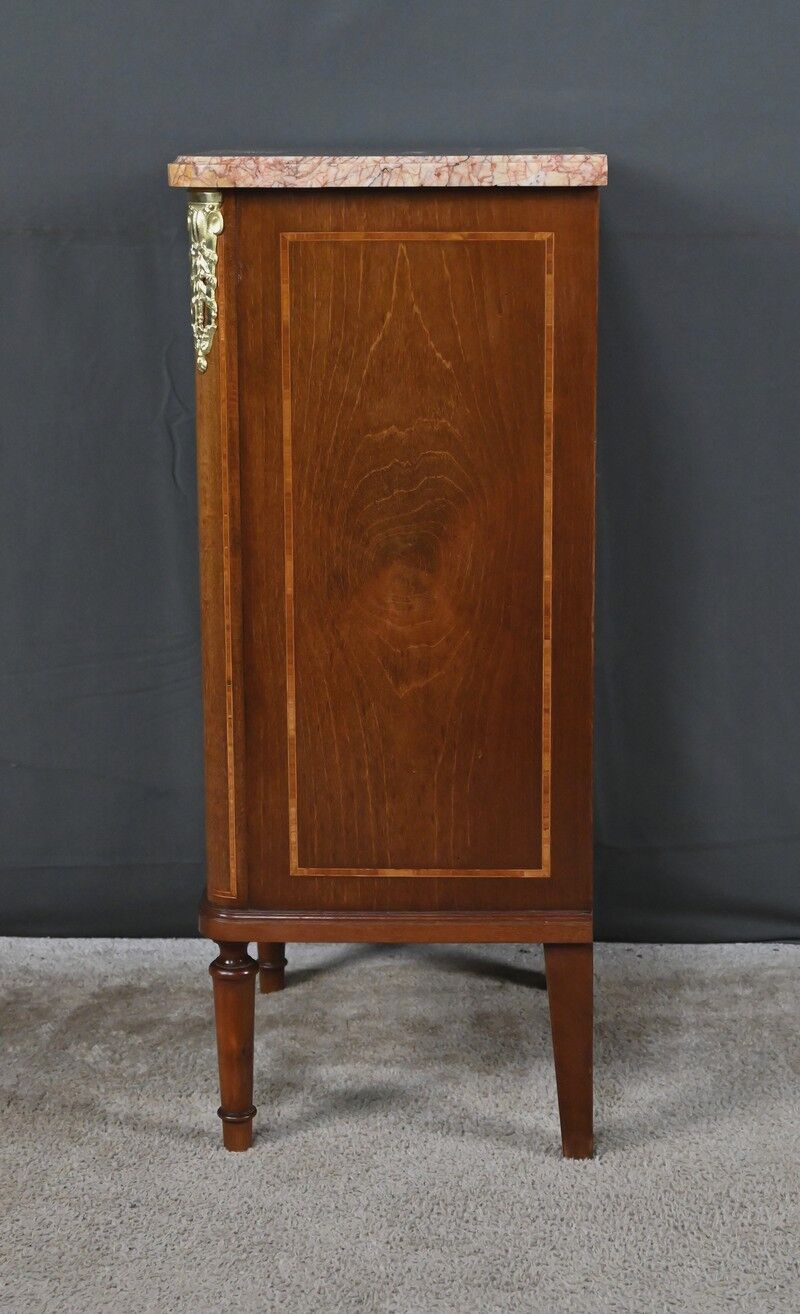 Small living room piece in marquetry, Louis XVI style – early 20th century