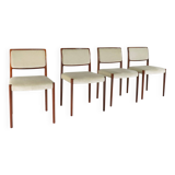 Set of 4 Niels O Möller model 80 chairs