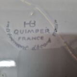 Assiette HB Henriot, Quimper faïence de 1950