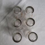 6 tea glasses golden décor camel palm