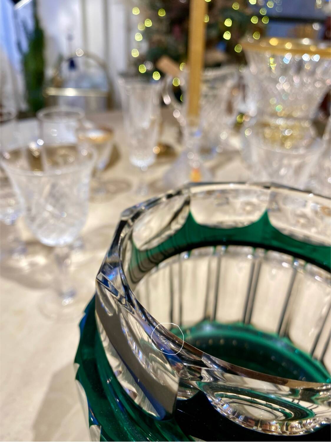 Val Saint Lambert crystal vase