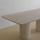 Olympia Rectangular Dining Table - Natural Travertine