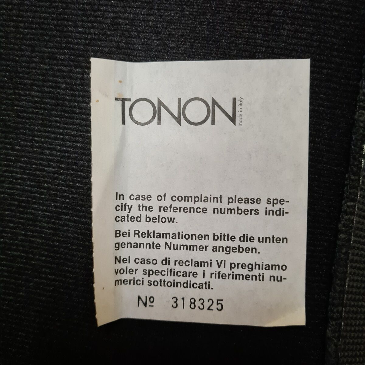 3 italian tonon design armchairs or office chairs, from the 1990s