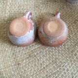 Series of 9 cups of sandstone