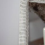 Vintage rattan mirror