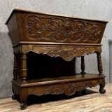 Maie Provencal chest in Louis XV style in carved walnut circa 1880-1900