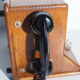 Wooden network telephone centre - vintage 1964