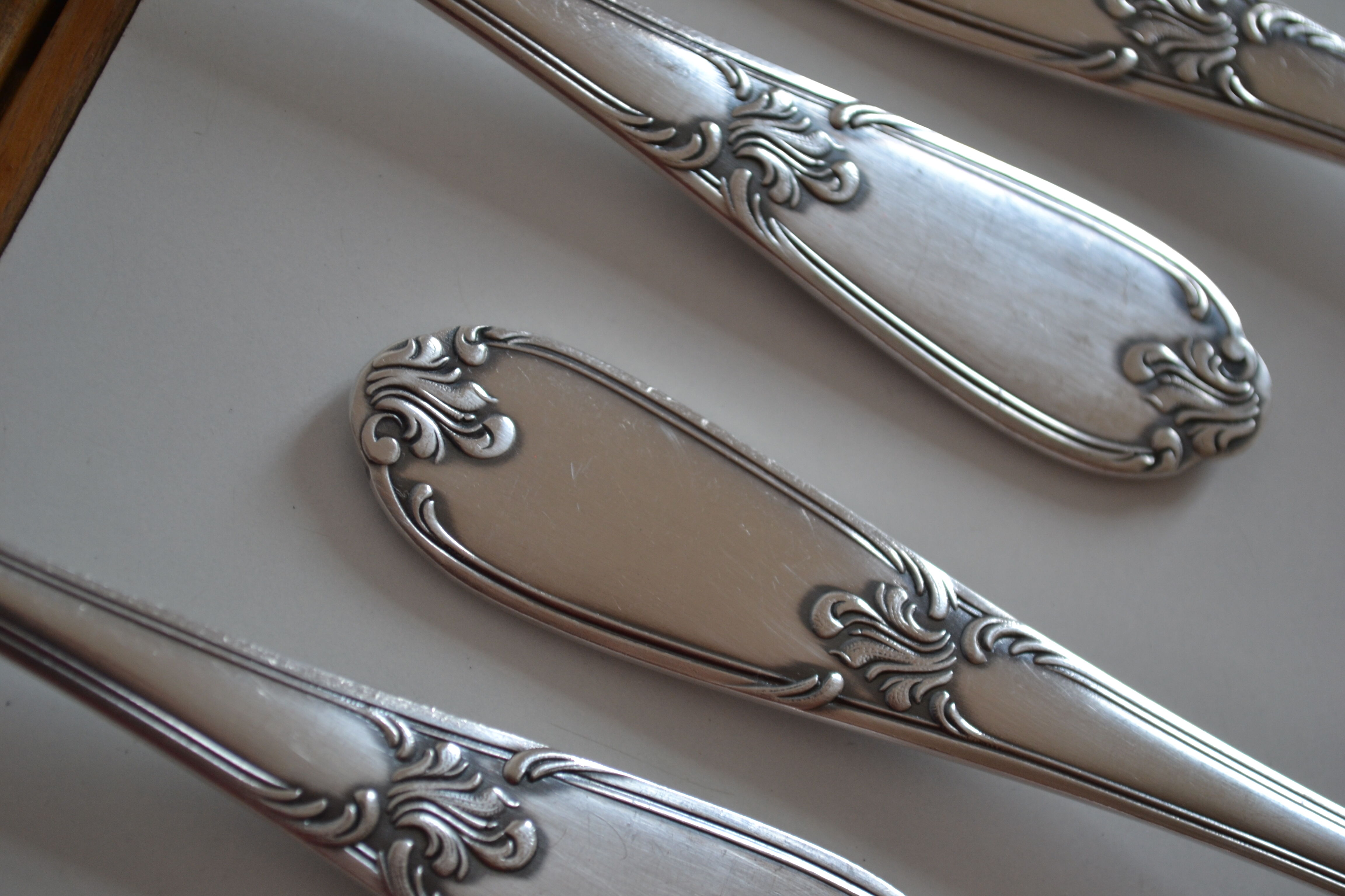 12 metal argente orfevre frionnet french table forks