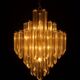 Chandelier en cristal de Murano attribué à Paolo Venini, années 1970.