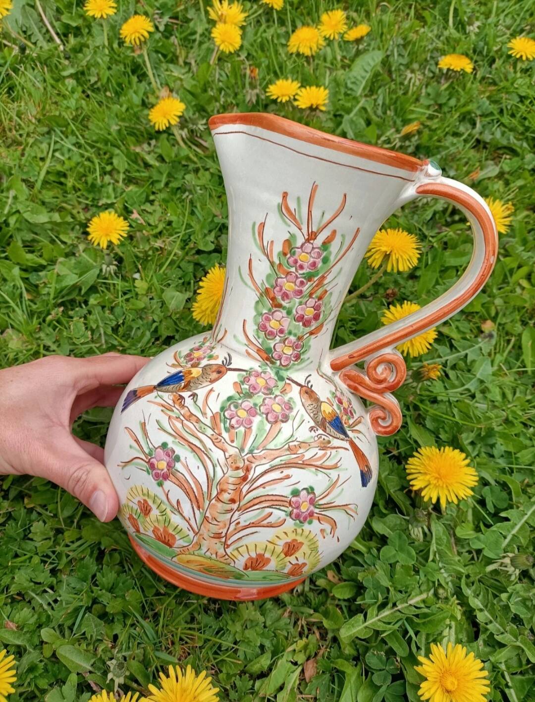 Retro Ceramic Vase Birds