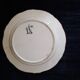 Old henriot quimper plate earthenware rosette decoration