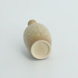 Small Mid-Century Scandinavian Modern Collectible Brown Stoneware Vases by Gunnar Borg, Set of 4