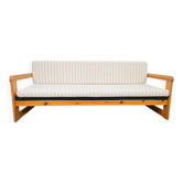 Lit de jour en pin scandinave moderne, années 1970