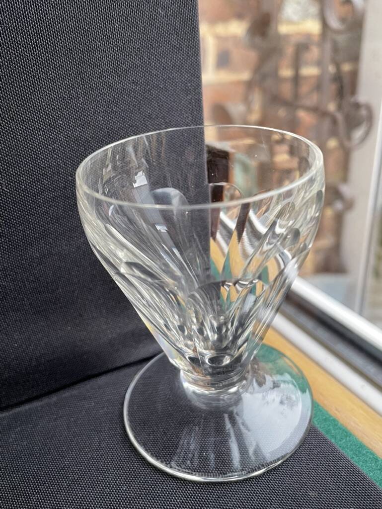 7 port glasses cut crystal