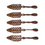 5 stainless steel absinthe spoons